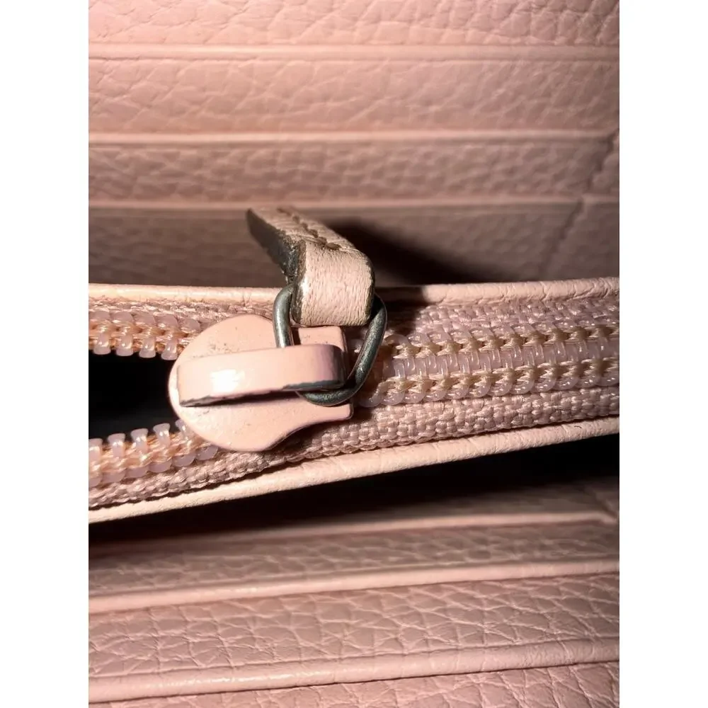 Gucci Blind for Love Bee Long Wallet – Pink Leather with Gold Hardware & Bee